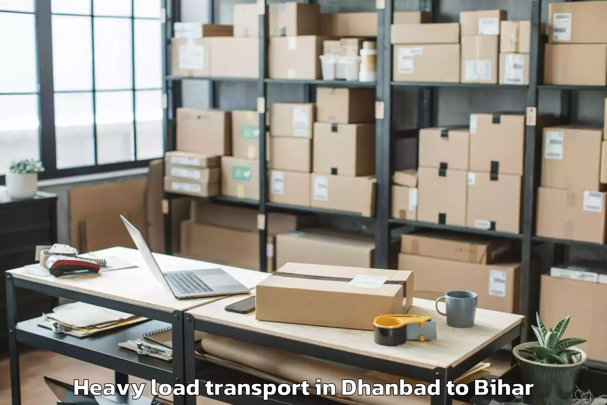 Book Dhanbad to Cheria Bariarpur Heavy Load Transport Online